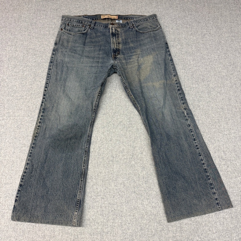 Levi's 527 Low Boot Cut Jeans 40x30 Blue Denim 100% Cotton Mens Pants 527-0401